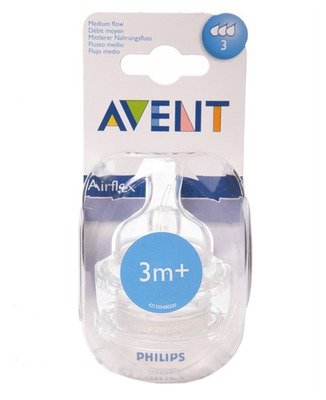 AVENT Tetina Fluxo Médio 3m+