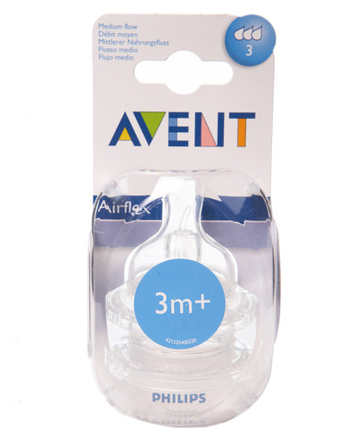 AVENT Tetina Fluxo Médio 3m+