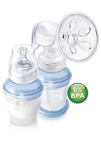 AVENT Bomba Manual Tira Leite ISIS com sistema de armazenamento
