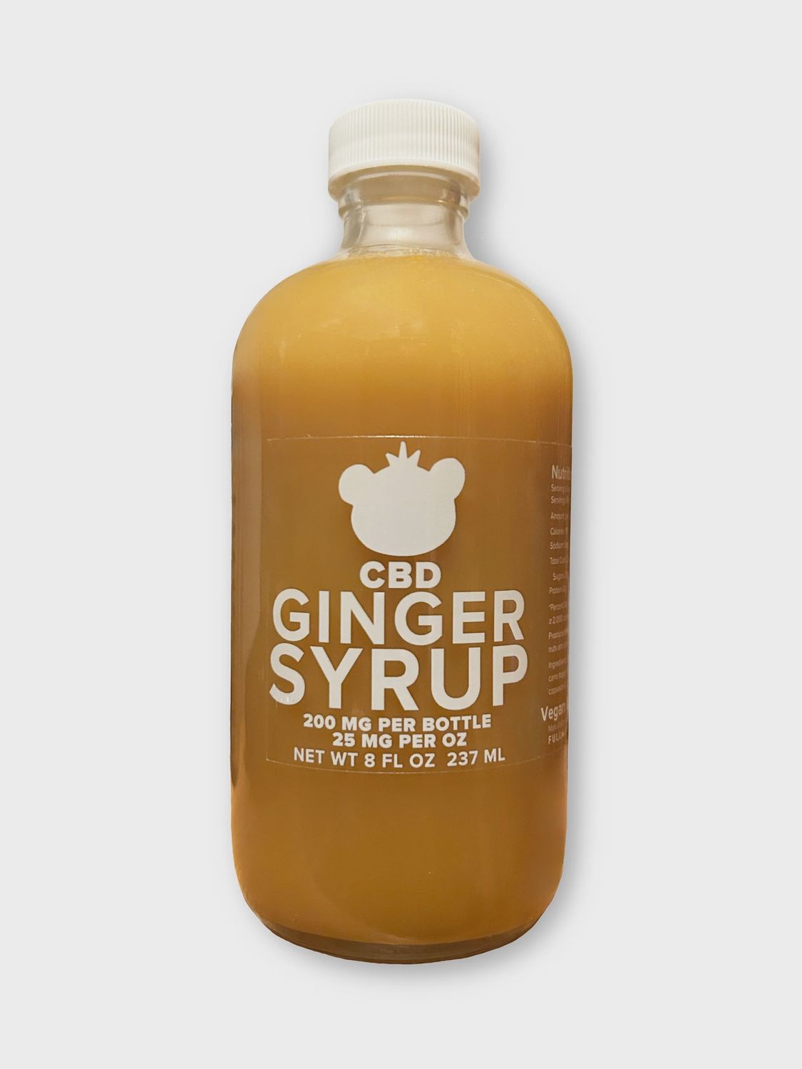 CBD Ginger Syrup, Size: Bottle