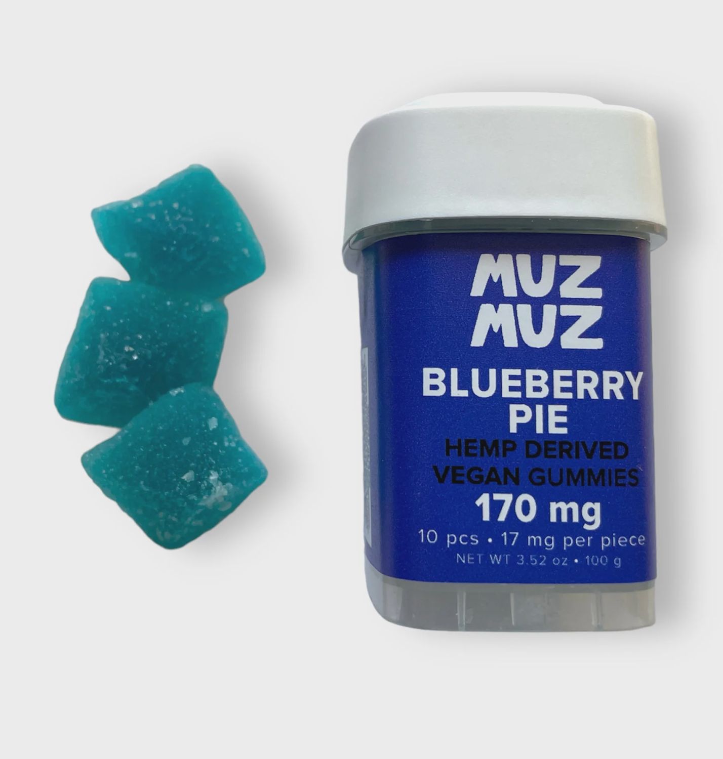 Blueberry Pie Vegan THC Gummies, Size: Blueberry Pie (170 mg)