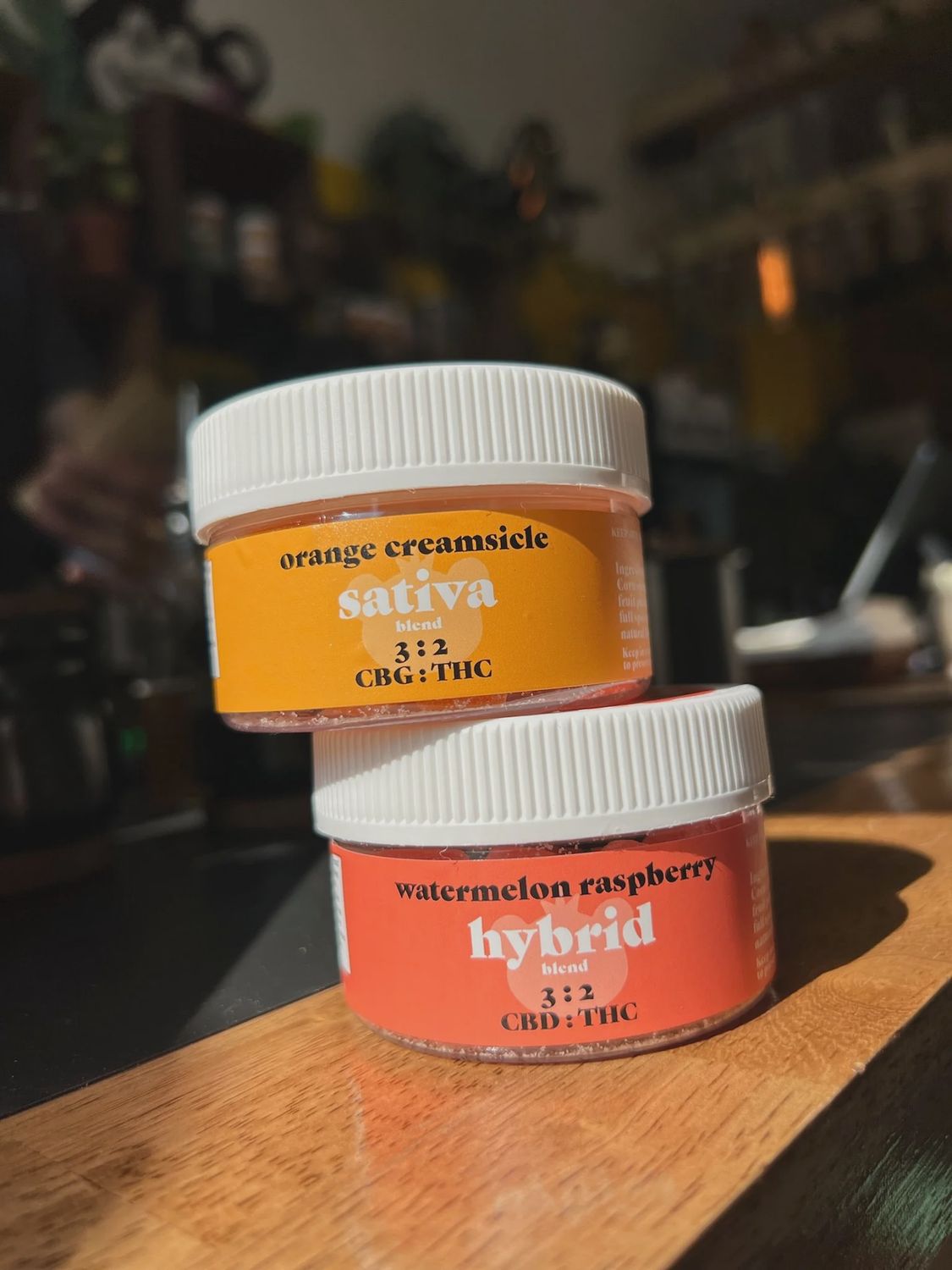Sativa THC Vegan Orange Creamsicle Gummies (3:2 CBD:THC Ratio), Size: Regular