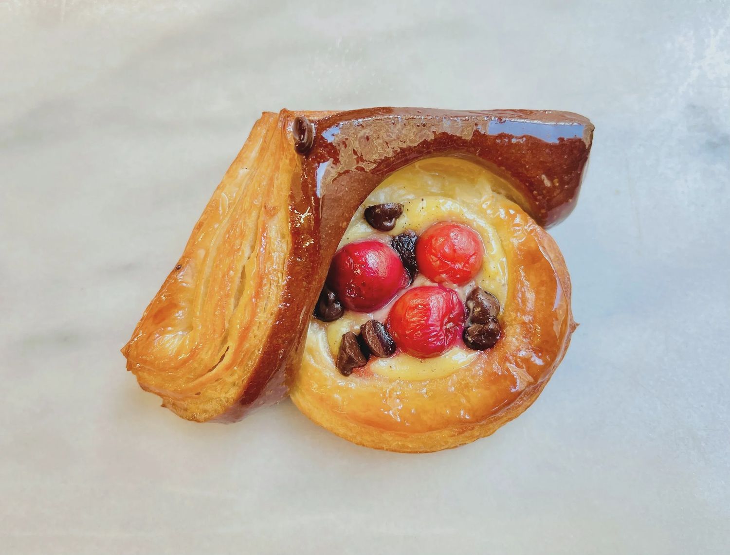 Cherry Chocolate Danish, Size: Regular