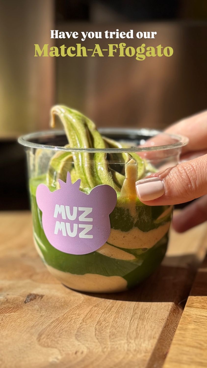 Plant-Based Soft Serve Affogato, Café Add-Ons: Matcha