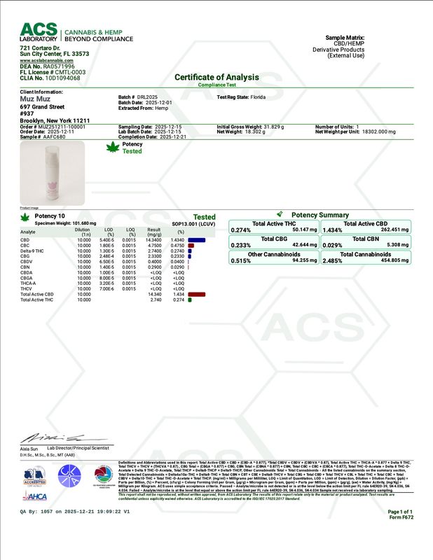 30 mL CBD Deep Relief Lotion