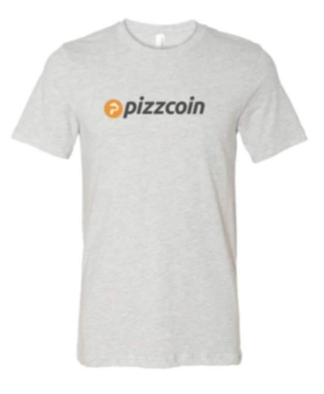 Pizzcoin - SS T Shirt - Heather Ash Pizzcoin - SS T Shirt - Heather Ash