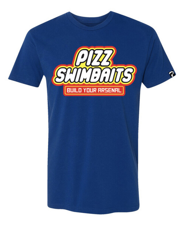 Pizz Swimbaits - Royal SS T Shirt - Build Your Arsenal Pizz Swimbaits - Royal SS T Shirt - Build Your Arsenal