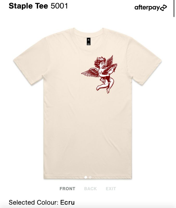 Cherub Slaunch Mob T-Shirt - Natural Cherub Slaunch Mob T-Shirt - Natural