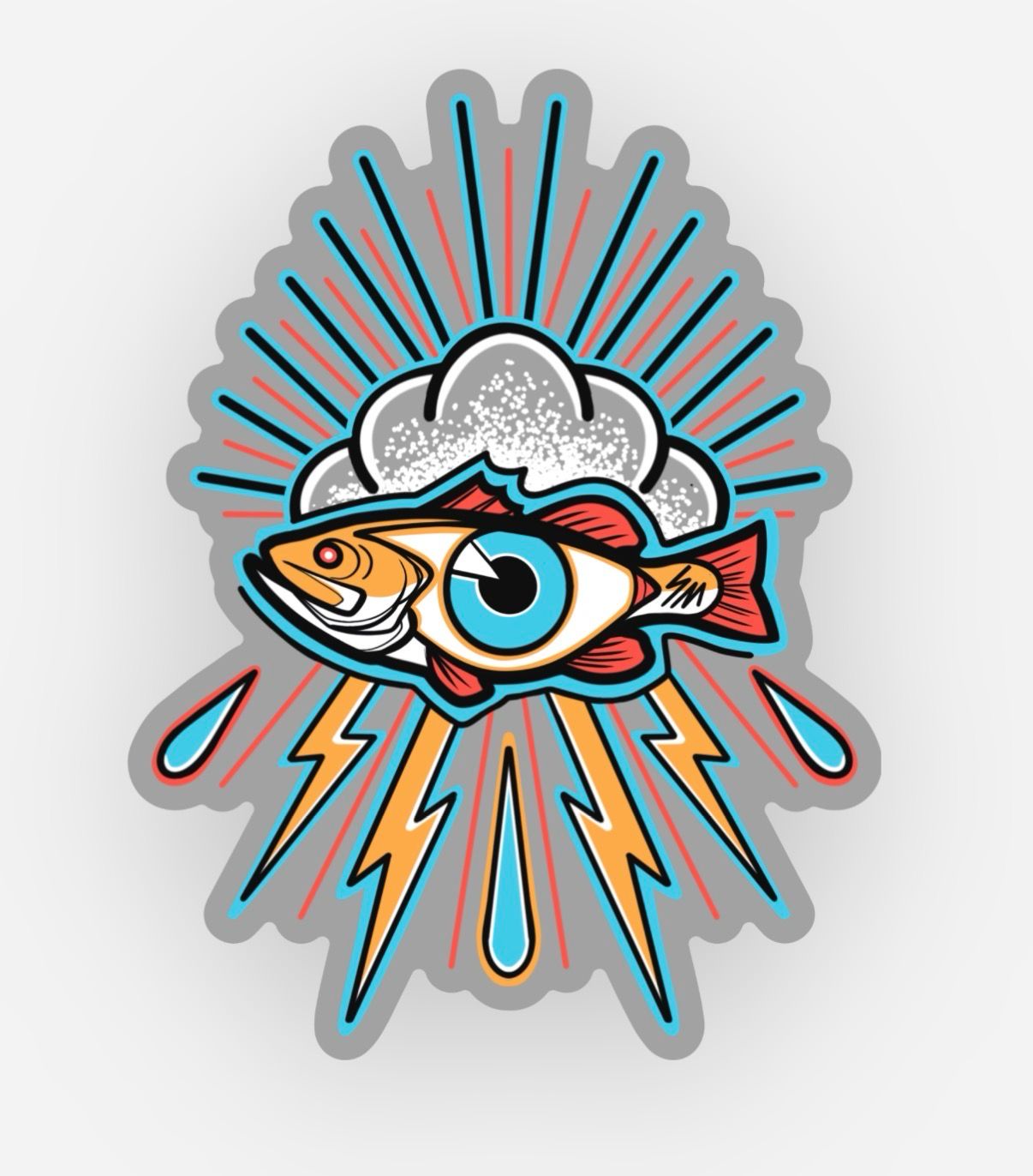 STICKER - Seeing Eye Bass Traditional