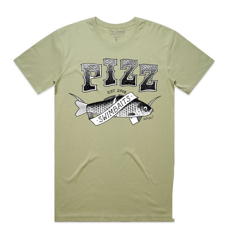 Carp Hand Drawn T-Shirt - Drab