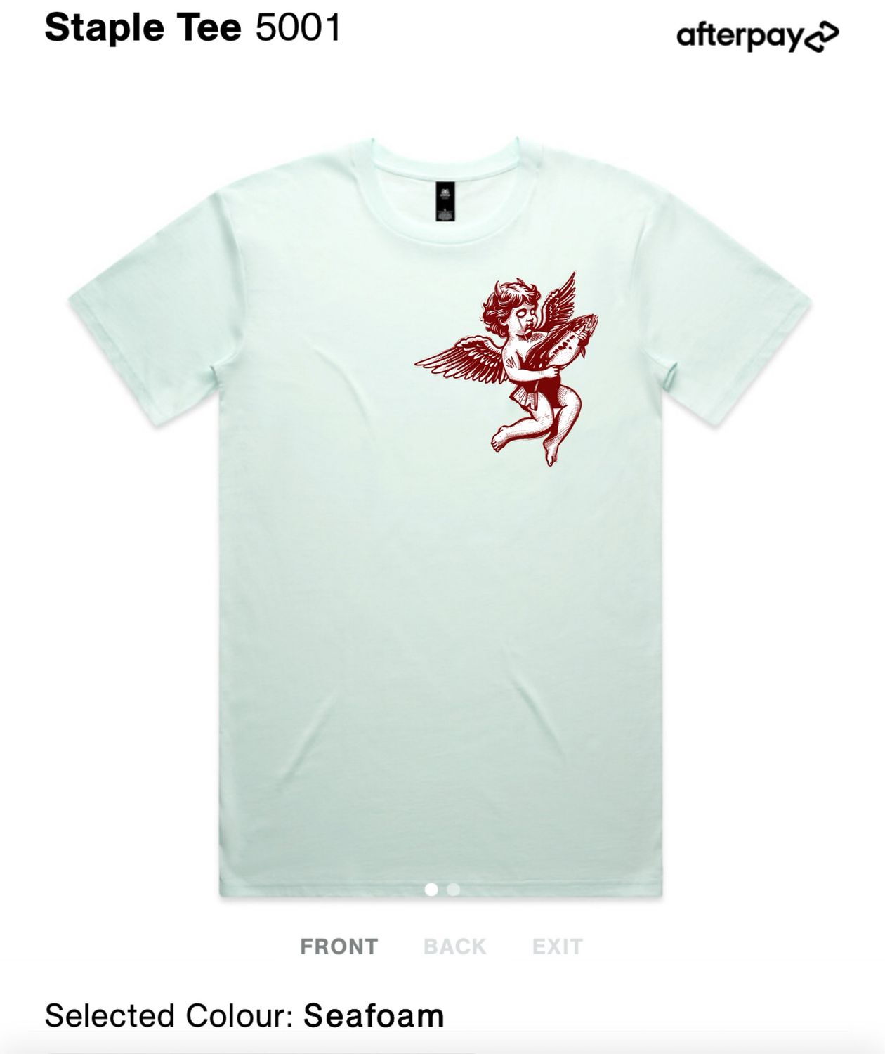 Cherub Slaunch Mob T-Shirt - Seafoam