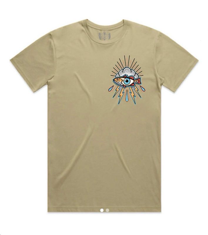 Seeing Eye Bass Slaunch Mob T-Shirt - Khaki