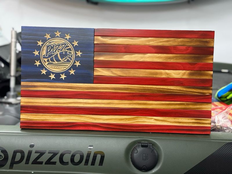 Wooden Hand Made Pizz Swimbaits Union Flag Wooden Hand Made Pizz Swimbaits Union Flag