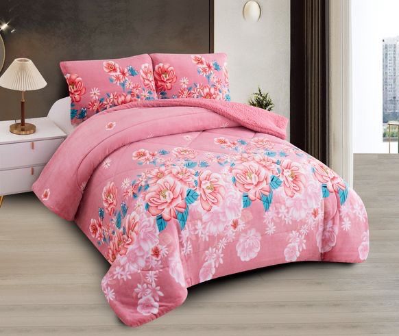 Flannel Borrego 3 Pcs , Size King