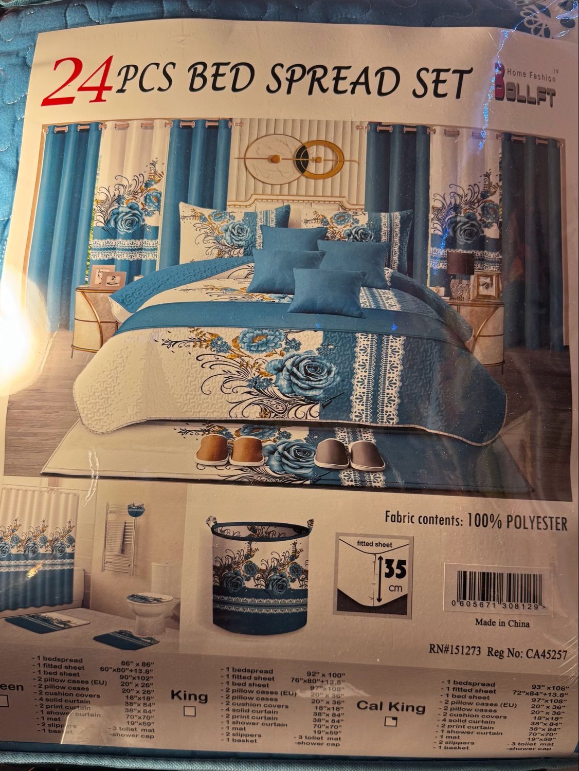 24 PCs Bed Spread Seet