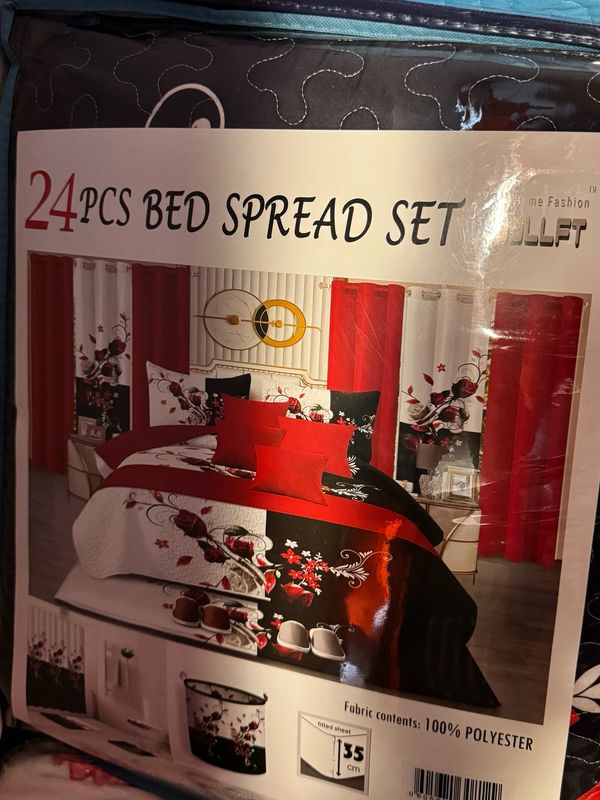 24 PCS Bed Spread Set