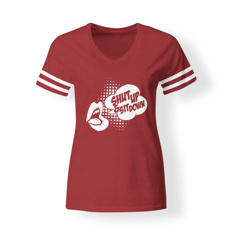 Women's Shut Up & Sit Down Vintage Red / White