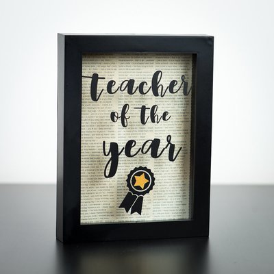 Shadow Box - Teacher of the year (5" x 7")