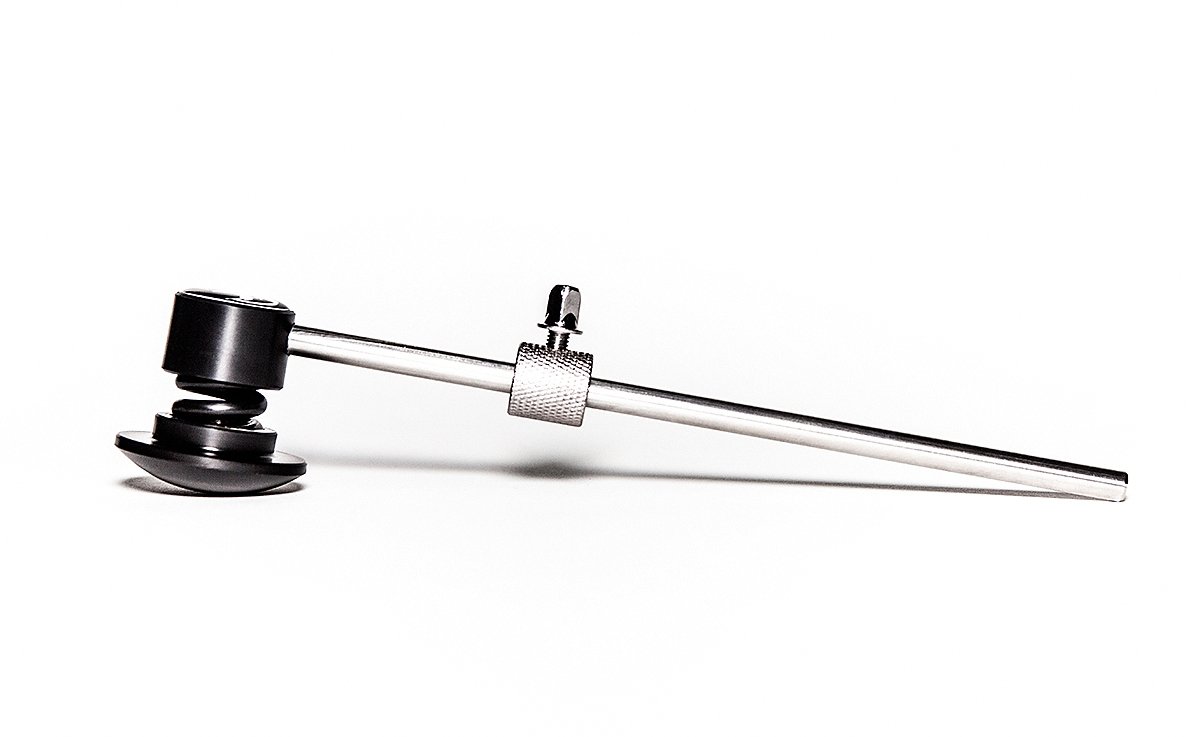 NK-9 spring-loaded bass drum beater (kick drum beater), side view