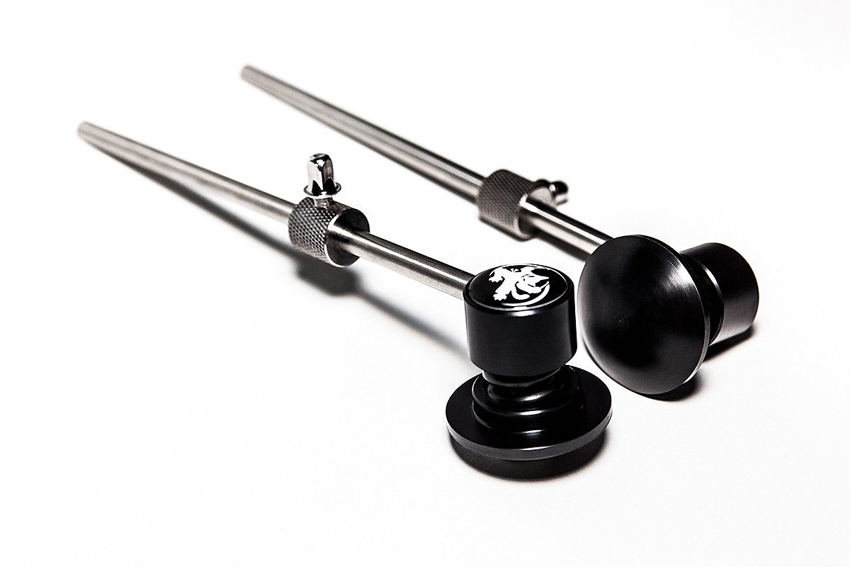 Two NK-9 spring-loaded bass drum beaters (kick drum beaters) with weights, 2-pack