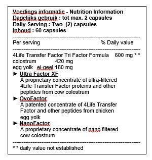 4Life Transfer Factor TriFactor - capsules