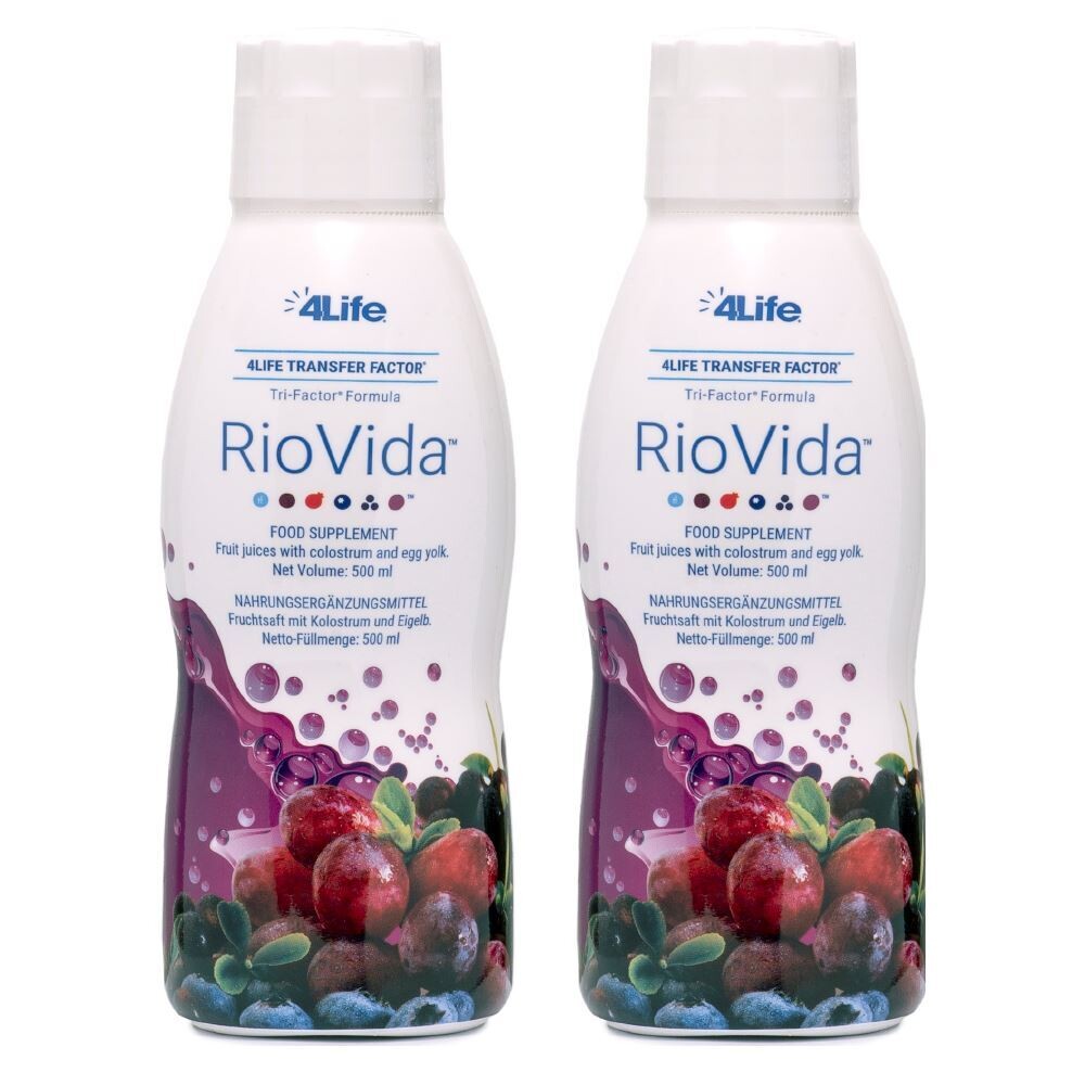 4Life RioVida siroop met Transfer Factor - siroop - 2 flessen elk 500 ml