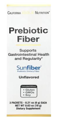 Prebiotic Fiber - Sunfiber - Unflavored - 3 packets - California Gold Nutrition