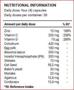 4Life Transfer Factor MAX - 120 capsules - met veel extra's