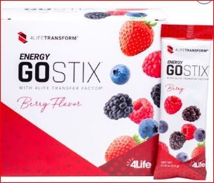 4Life Energy Go Stix met Transfer Factor - Berry - energie drank - 30 zakjes