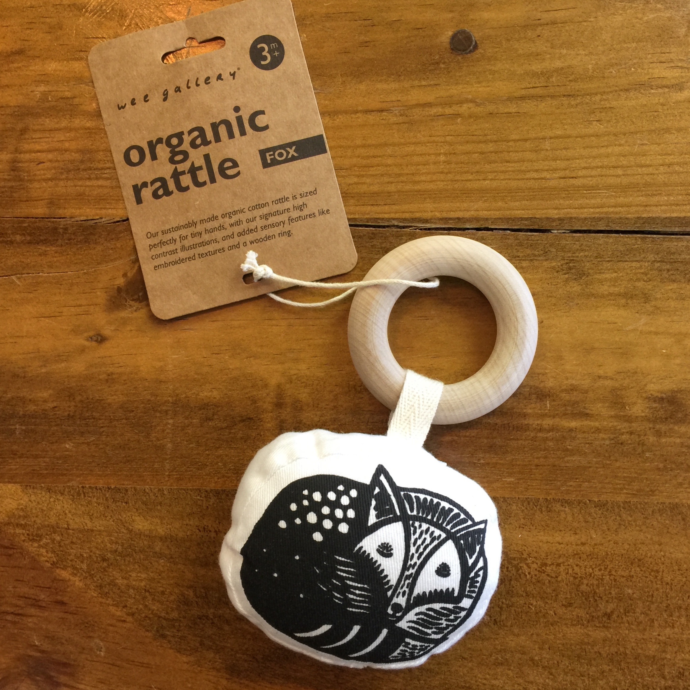 Organic Cotton Rattle - Fox FoxRattle