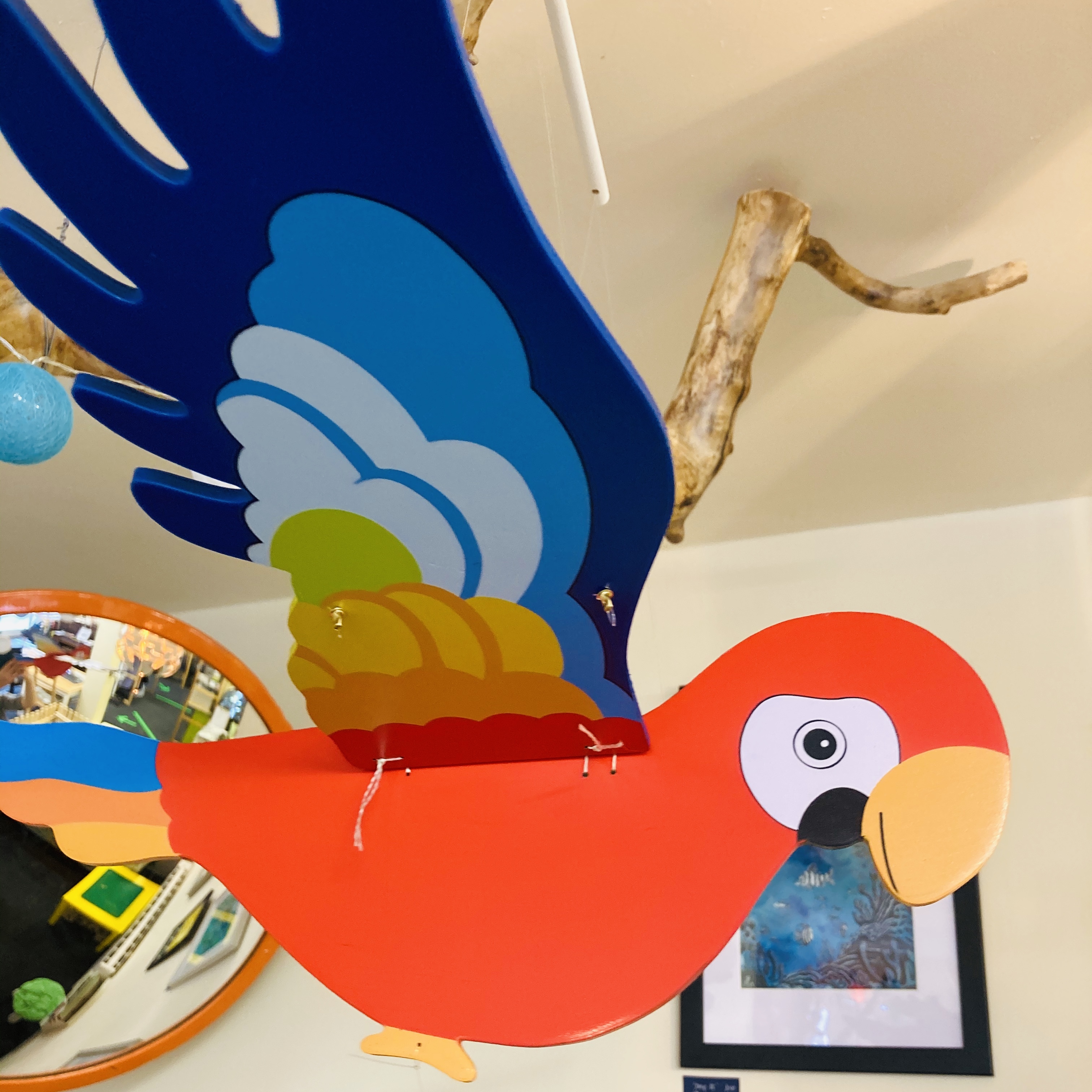 Flying parrot mobile Parrotmobile