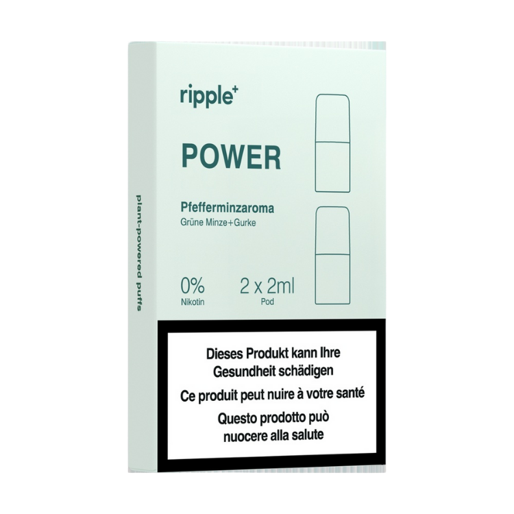 Ripple+ - POWER Pod – Pfefferminze, Grüne Minze &amp; Gurke (0 mg)
