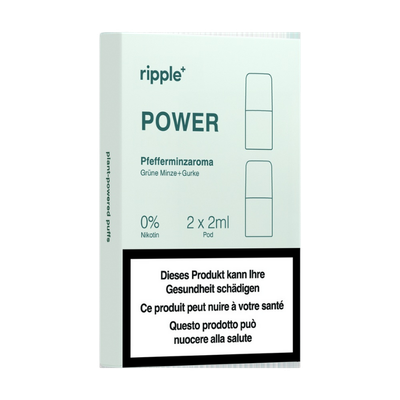 Ripple+ - POWER Pod – Pfefferminze, Grüne Minze &amp; Gurke (0 mg)