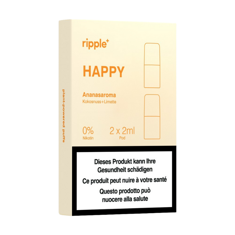 Ripple+ -HAPPY Pod – Passionsfrucht, Holunderblüte &amp; Limette (0 mg)