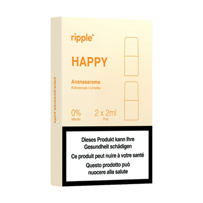 Ripple+ -HAPPY Pod – Passionsfrucht, Holunderblüte &amp; Limette (0 mg)