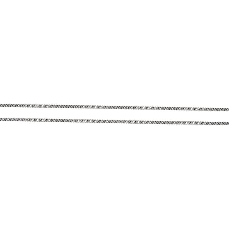 Sterling Silver 2.25mm Continuous Flat Curb Link 24&quot; Chain