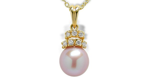 Lavender  Freshwater Pearl Dutchess Pendant