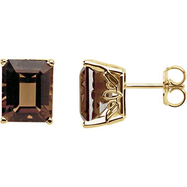 14 Yellow Smokey Quartz  Earrings