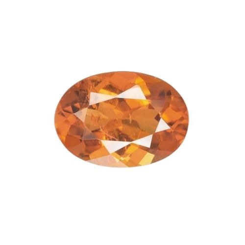0.70ct Natural Medium Orange Clinohumite, Oval, SI