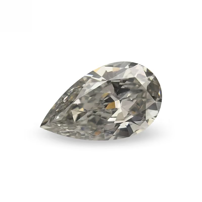0.61 carat, Fancy Gray Diamond, Pear Shape, (SI2) Clarity
