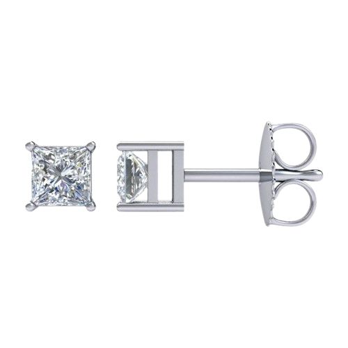 14K White 1 CTW Natural Diamond Earrings