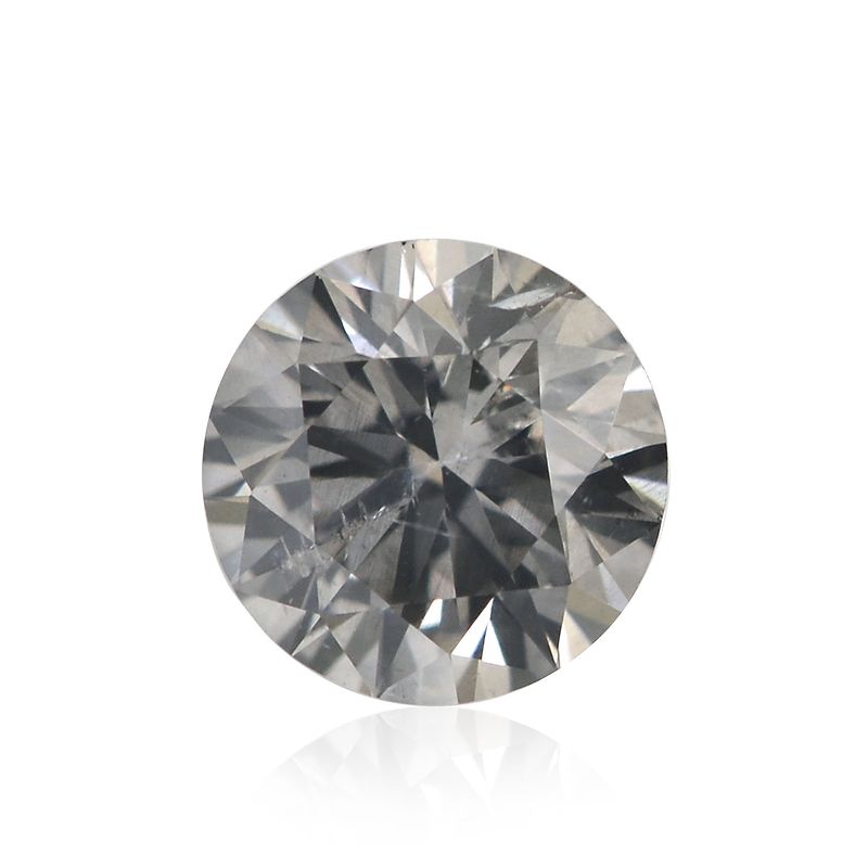0.29 carat, Fancy Gray Diamond, Round Shape, I1 Clarity