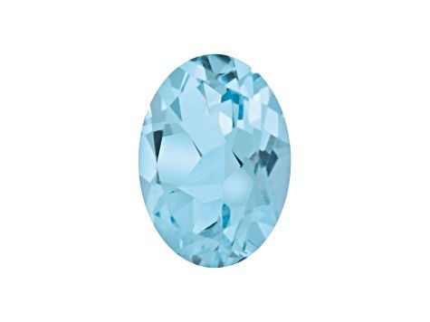 Sky Blue Topaz 8x6mm Oval 1.60ct (N) Irradiated Faceted Origin Brazil