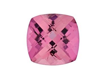 Pink Tourmaline 5mm Checkerboard Cushion 0.70ct  Checkerboard (N) Heated Origin Brazil