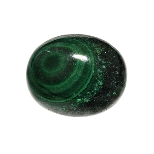 6.86ct Natural Dark Green Malachite, Oval, Opaque