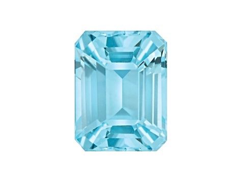 Sky Blue Topaz 5x3mm Emerald Cut 0.37ct (N) Irradiated Step Cut Origin Brazil