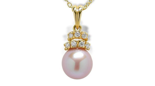 Lavender  Freshwater Pearl Dutchess Pendant