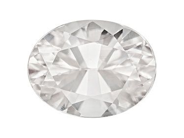 White Zircon 8x6mm Oval 1.50ct Mixed Cuts N) Heated Origin Tanzania