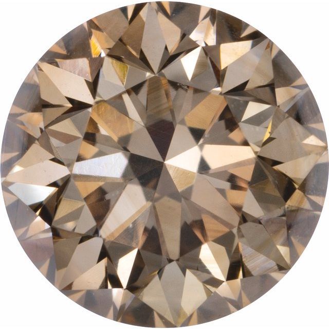 3.2 mm (3.11-3.23) Round Full-Cut SI1 Natural Champagne Diamond