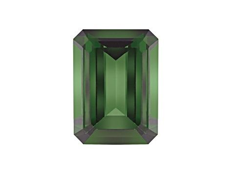 Green Tourmaline 5x3mm Emerald Cut 0.33ct Step Cut (N) Heated Origin Brazil